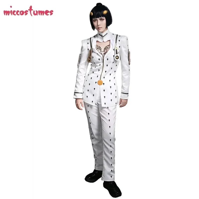 Miccostumes Men's Golden Wind Cosplay Costume Top and Pants FullSets for Halloween costume