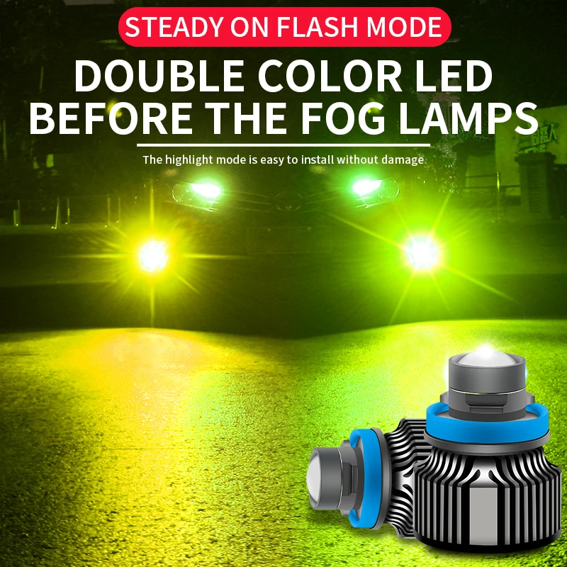 Headlight Aiming Tool - Dual Color Lemon Green Car Headlight
