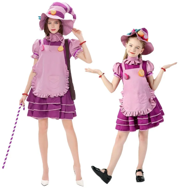 أزياء الهالوين كاندي الساحرة للعب الأدوار للنساء البالغات والأطفال الوالدين والطفل ملابس تنكرية للمسرح التقليدية من Hanfu #1