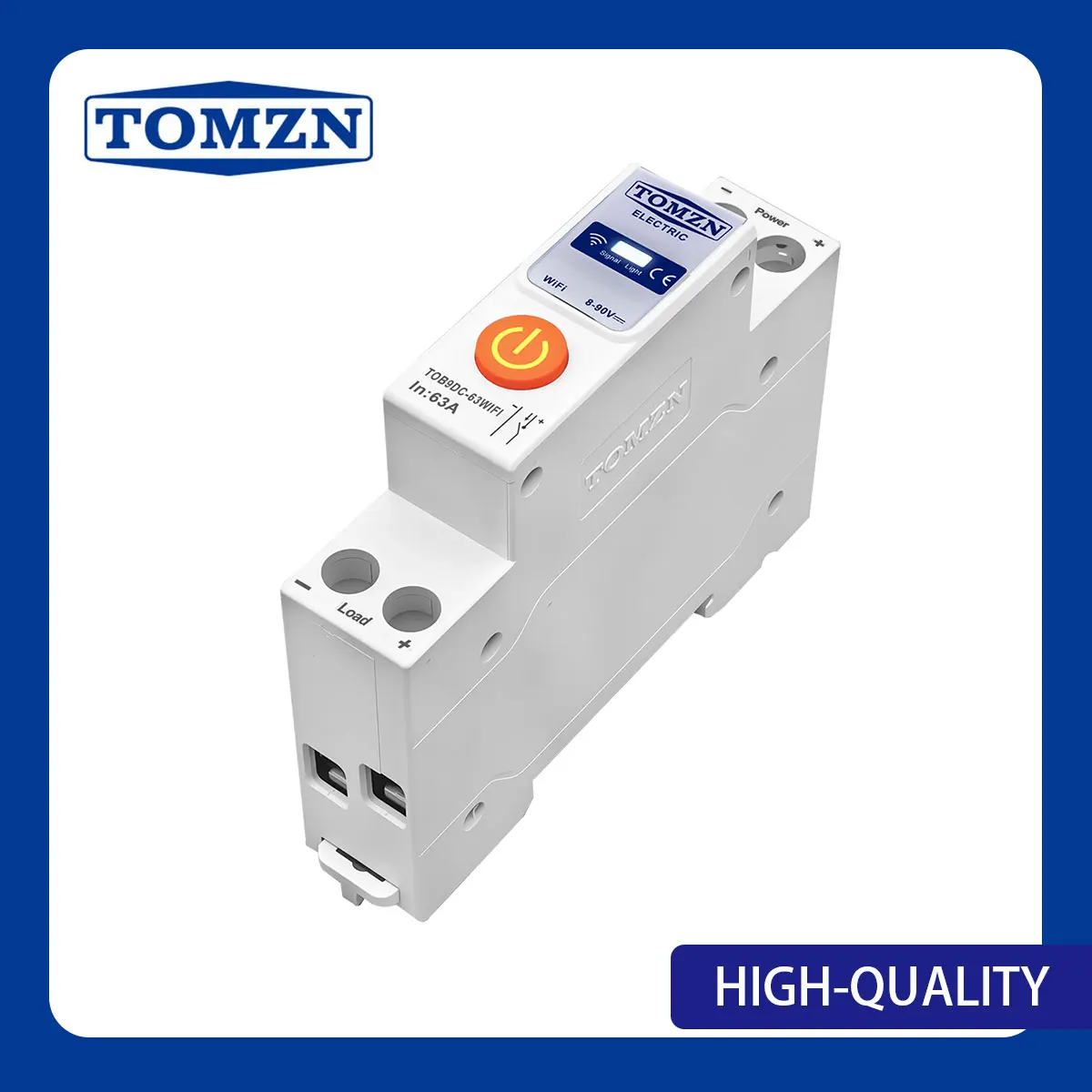 TOMZN DC WIFI Smart Circuit Breaker Tuya Smartlife Cycle Timer 8-90V 63A Switching Power Supply 1P Relay Status Countdown - Image 4