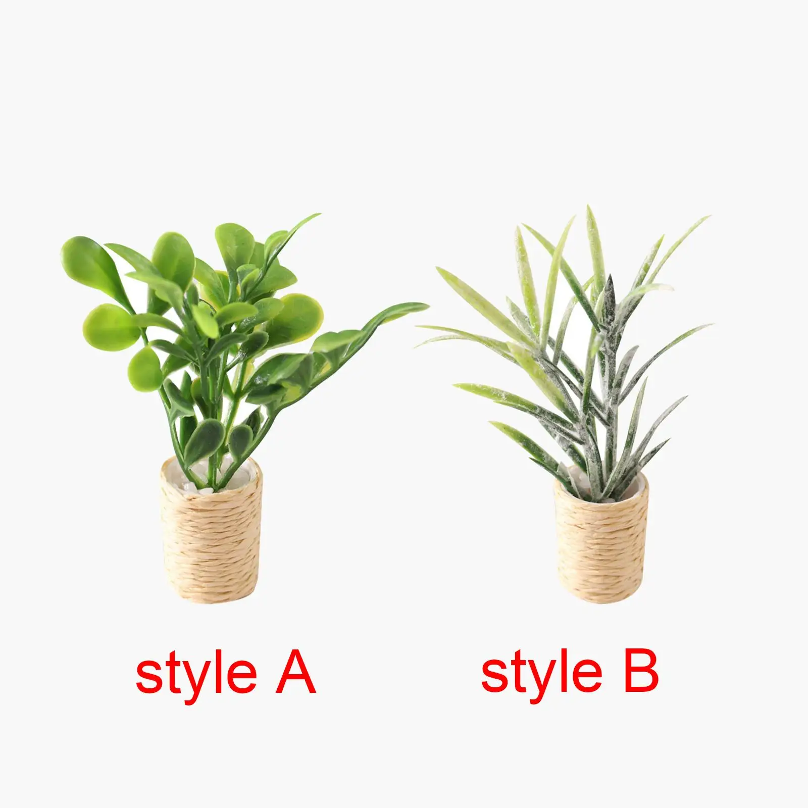 

Doll House Potted Static Scenery Model Dollhouse Miniature Bonsai Plant