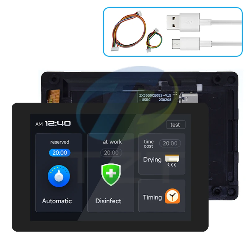 Imagem -05 - Placa de Desenvolvimento Esp32 com Tela Lcd Multi-touch Capacitiva Bluetooth Embutido Wi-fi Wt32-sc01 Plus 35 320x480 1pc