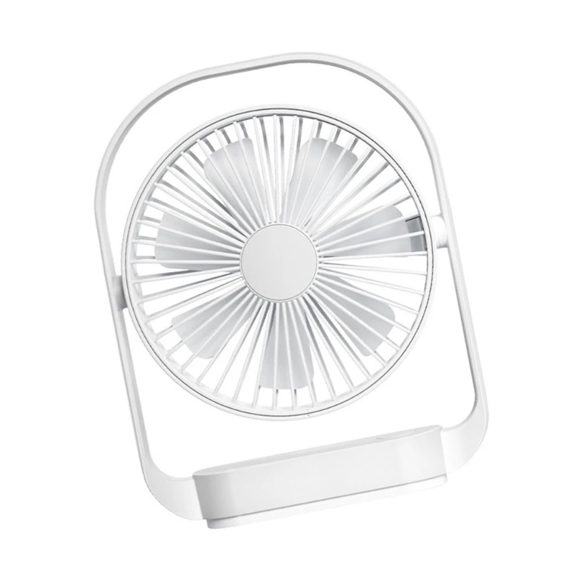 M2EE 4 سرعة مروحة مكتب صغيرة قابلة للشحن 2000mah مروحة مع مصباح ليد مروحة USB المحمولة هادئة للمنزل مكتب السفر التخييم