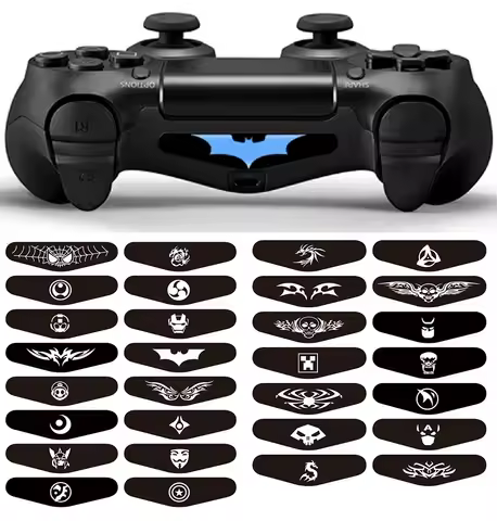 30 Pcs LED Stickers Cover For PS4 Game Console Decal Led Lightbar Vinyl Gamepad Sticker For PlayStation 4