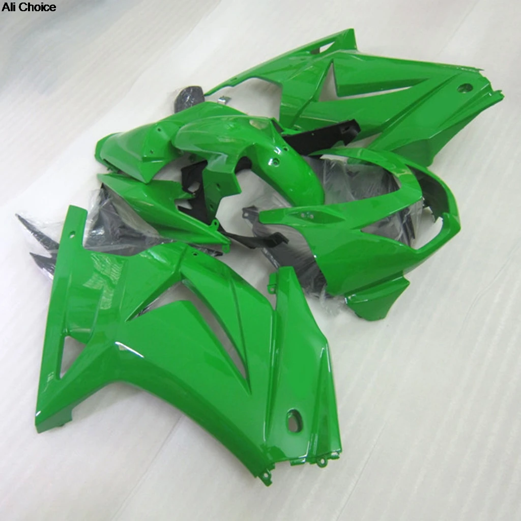 Chinese Fairing Kits for EX250 08-19 KAWASAKI Ninja 250R 2008 2009-2019 100% ZXMT Wrecked Rebuild Bike Green