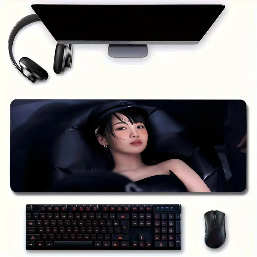 Singer About K-Kim C-Chaewon MINISO Mouse Pad Large Mouse pad for home office Waterproof desk pad Computer Mouse pad Keyboard pa