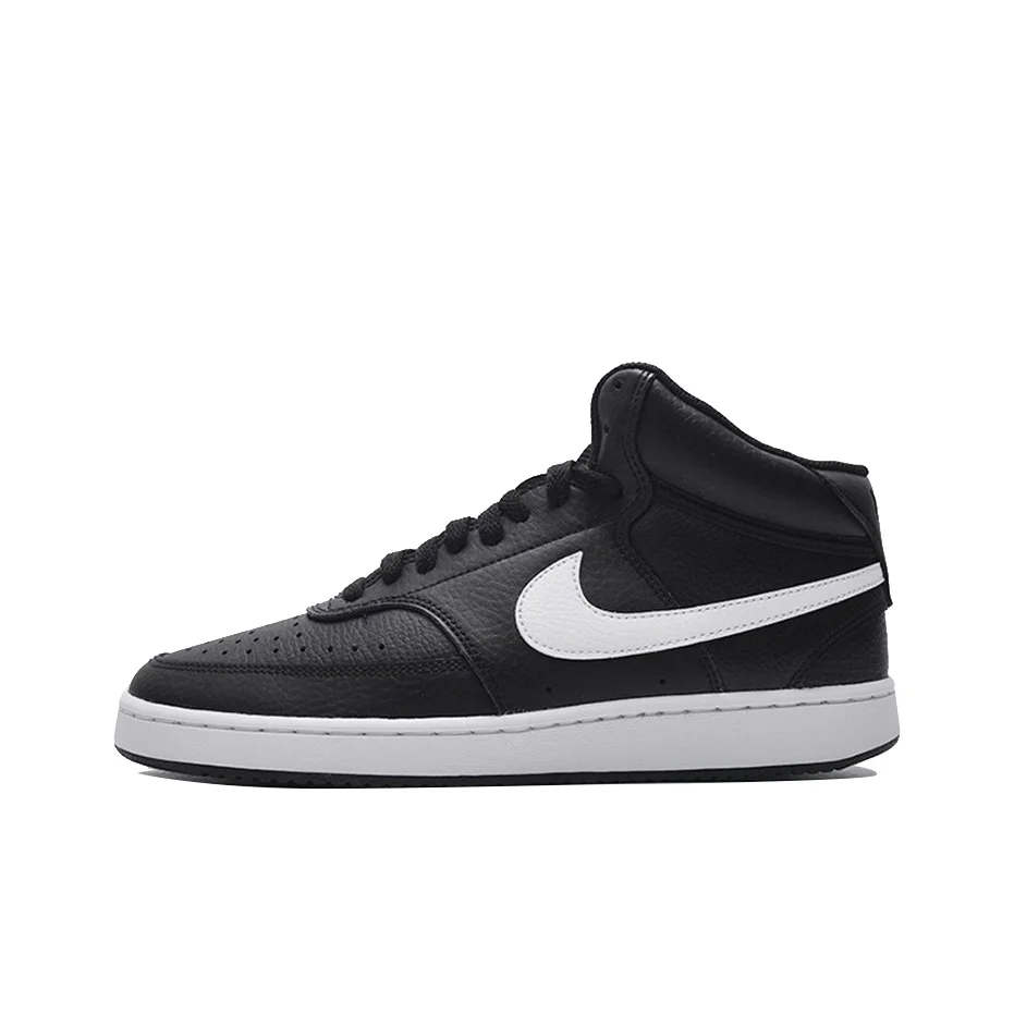 Nike Court Vision Mid Skateboard Shoes Unisex Mid Top Black/White CD5466-001