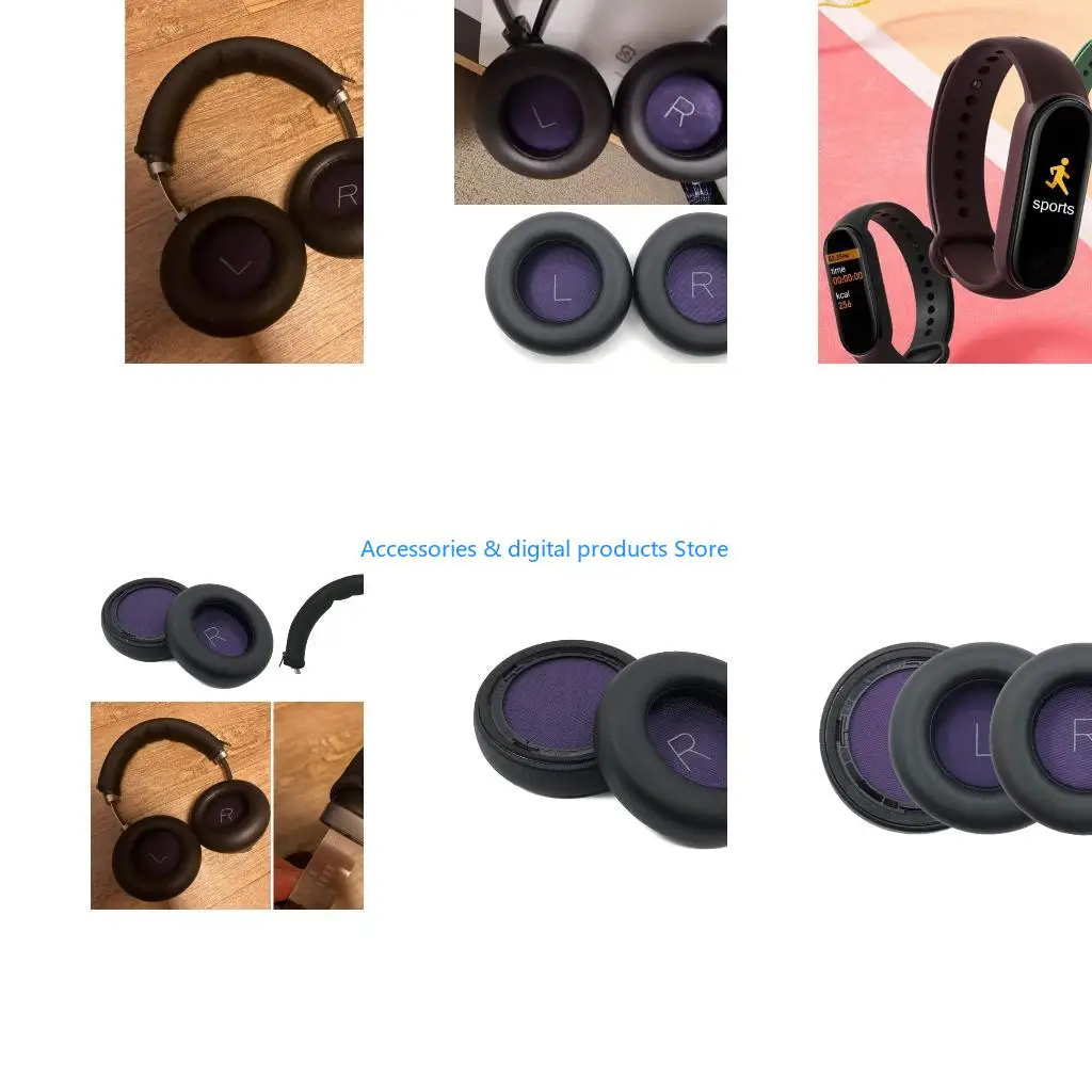 77JD Replacement Earpads Muffs Headband Protein Leather Ear Cushion for BackBeat PRO1