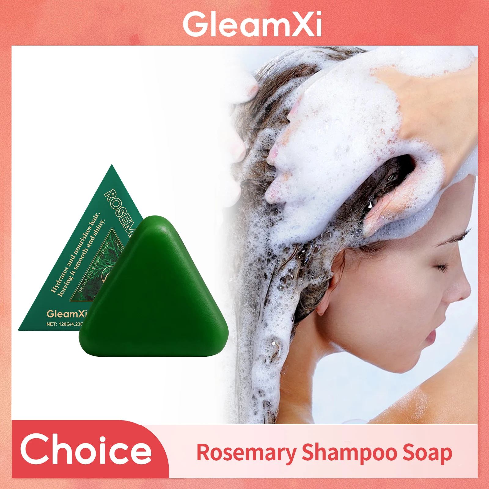 

Rosemary Shampoo Soap Nourishing Oil Control Refreshing Fluffy Hair Smooth Deep Cleansing Shampoo Soap For Dry Damaged Hair Care