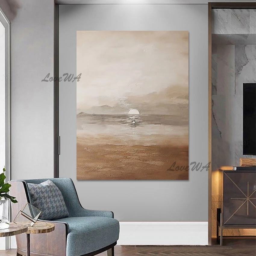 

Natural Scenery Painting Unframed Abstract Canvas Art Wall Picture Large Size Kids Room Decoration Handmade Paintings On Canvas