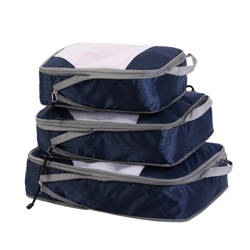 Travel Compressible Foldable Storage Bag With Mesh for Visible Travel Case Trolley Organizing