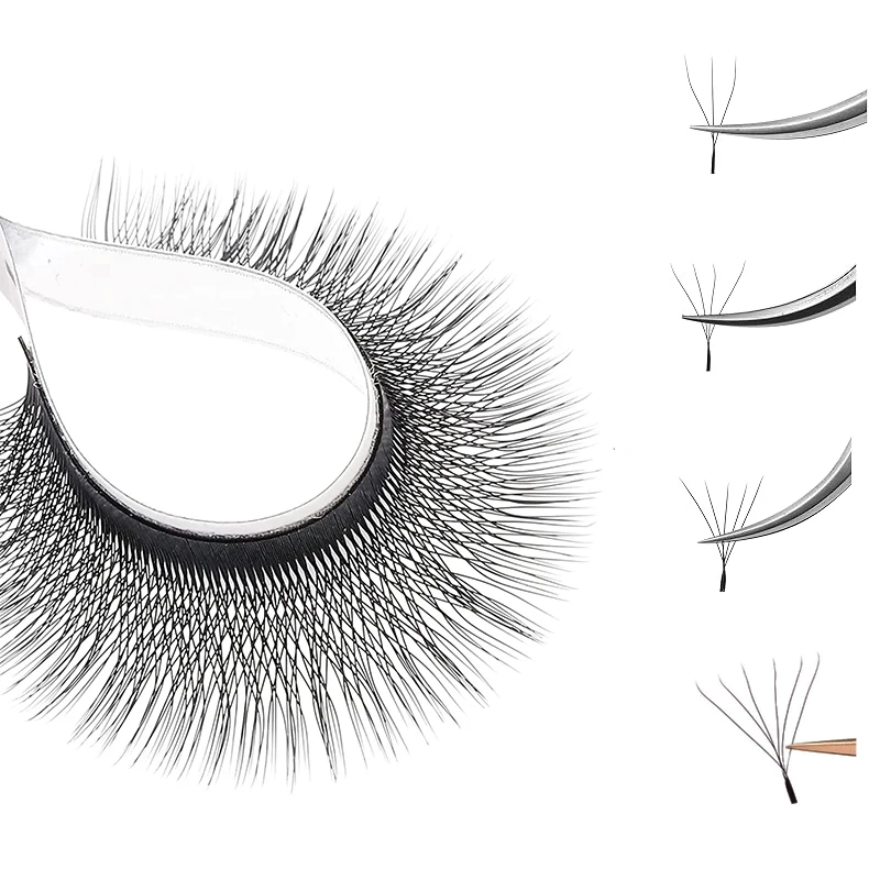 FAIRYTIS YY Lashes and 3D/4D/5D/6D W Shape Lashes Natural Soft Premade Volume Fans Eyelashes Extension Easily Grafting Makeup