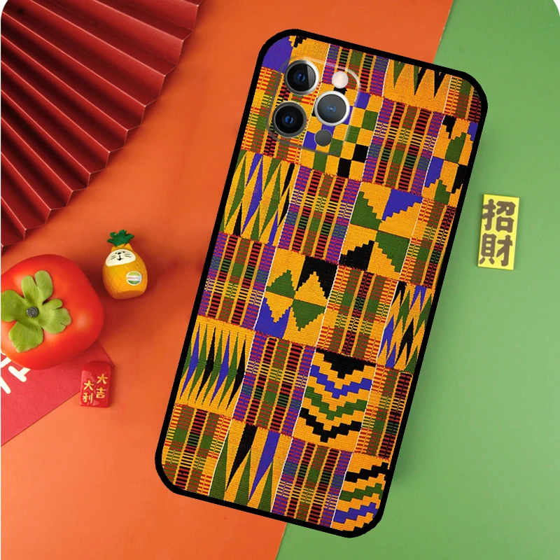 African Wax Print Design Phone Case For iPhone 14 11 12 13 Pro X XR XS Max 6 6S 7 8 Plus SE 2020 Back Cover