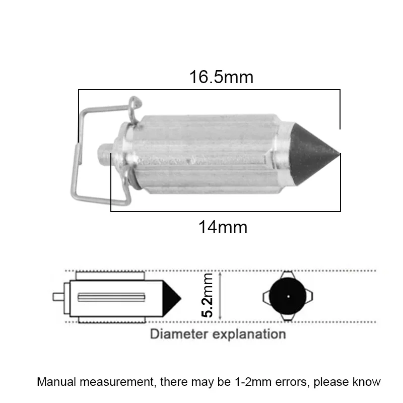 8/4/2pcs Carburetor Valve Needles GY6 PZ 26 27 30 CG125 CG150 Carb Repair Part For Motorcycle Moped Scooter GY6 50cc QMB139