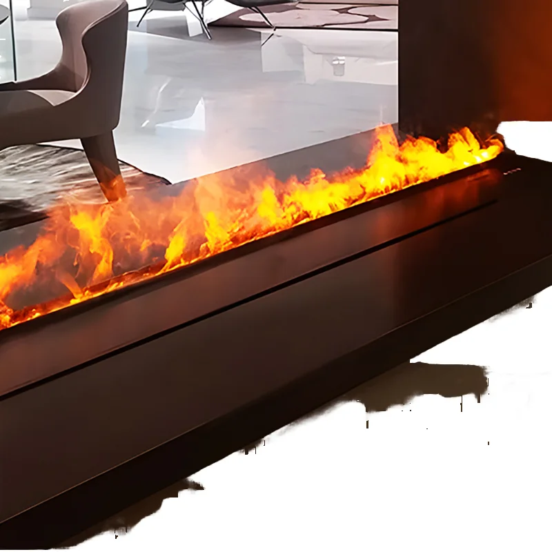 Customizable Electric Fireplace Remote Control Steam Water Color-Changing LED Wall Mounted Insert Steam Water Flame Humidifier