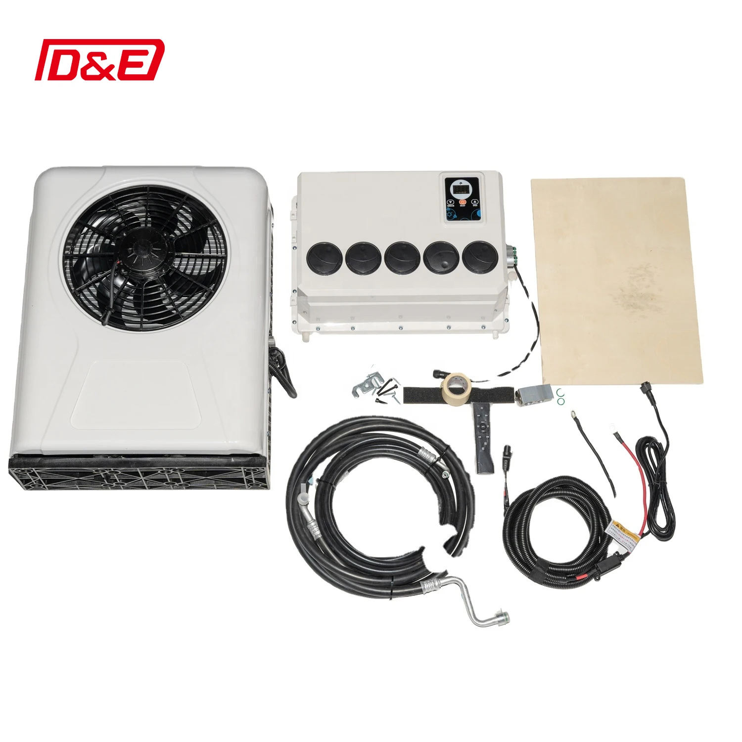 High Quality Battery Powered 12V 24V Parking Air Conditioner Tractor Cab Truck Sleeper Electric Parking Cooler For Truck