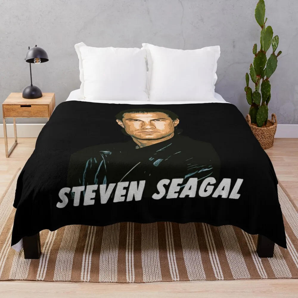 Steven Seagal Artwork Throw Blanket Moving Blanket Summer Bedding Blankets Beach Blanket