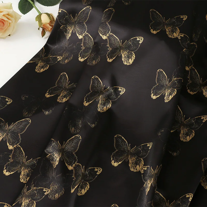 

Butterfly Printed Dress Fabric Upholstery Sofa Fabric Curtain Dining Chair Cover Home Decoration Pillow Cushion Sewing Material