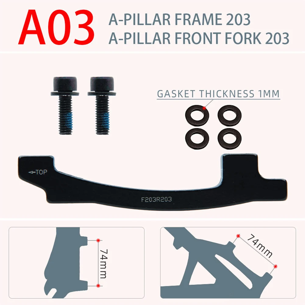 

Braking System Aluminum Alloy Disk Adapter Set for Electric Mountain Bikes with Compatibility Across Multiple Sizes