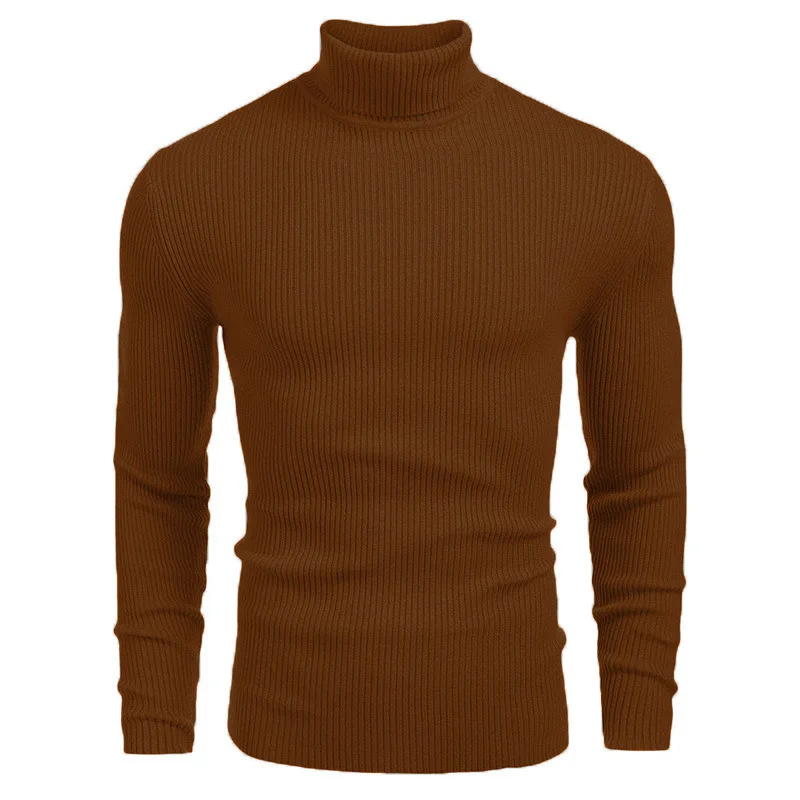 

Pullover Style Heanly Men Luxury Sweater Turtleneck Men Winter Fashion Casual Slim Fit Basic Turtleneck Knitted High Collar