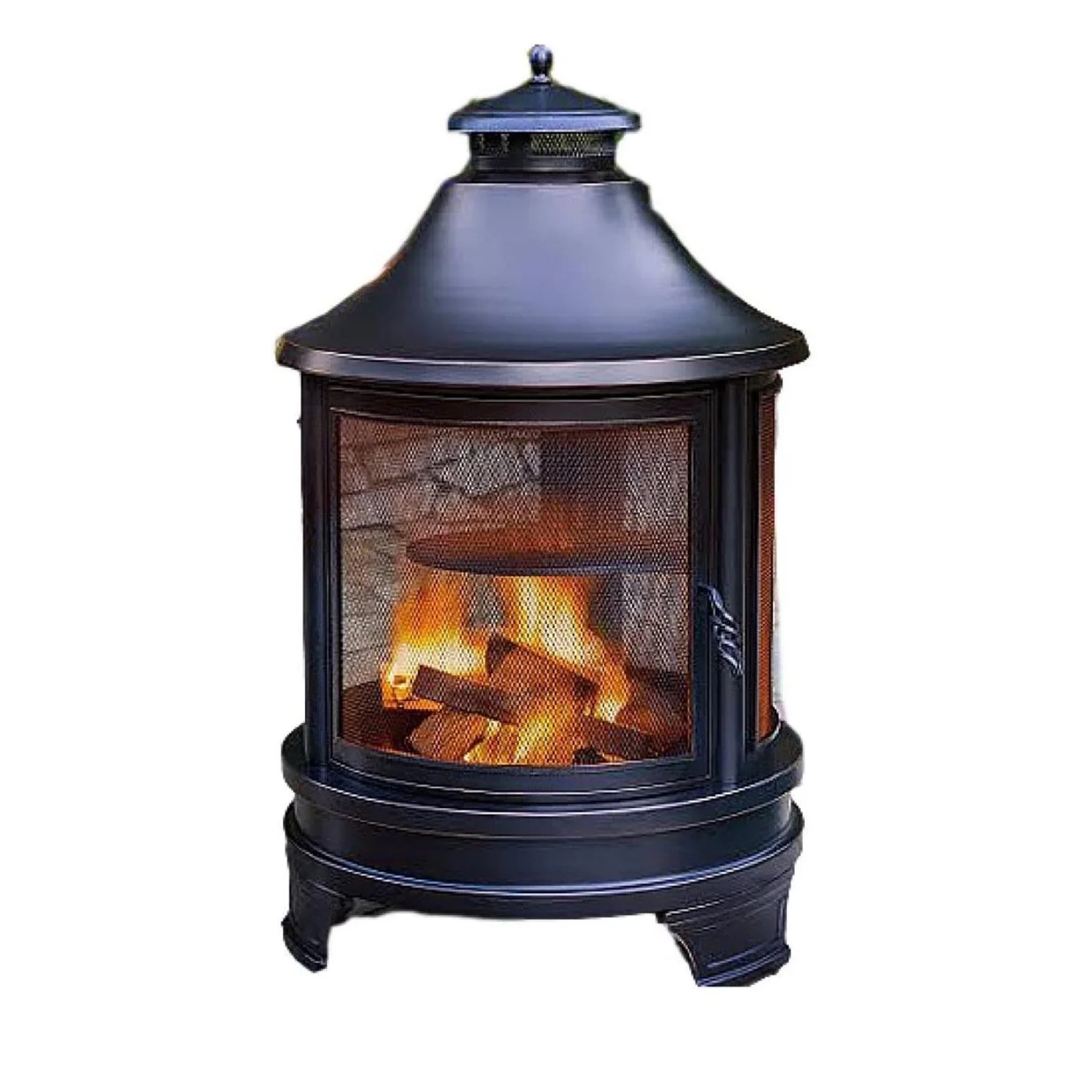 

Wood fireplace BBQ Fire pit chimeneas patio Firepit Brazier for Outdoor