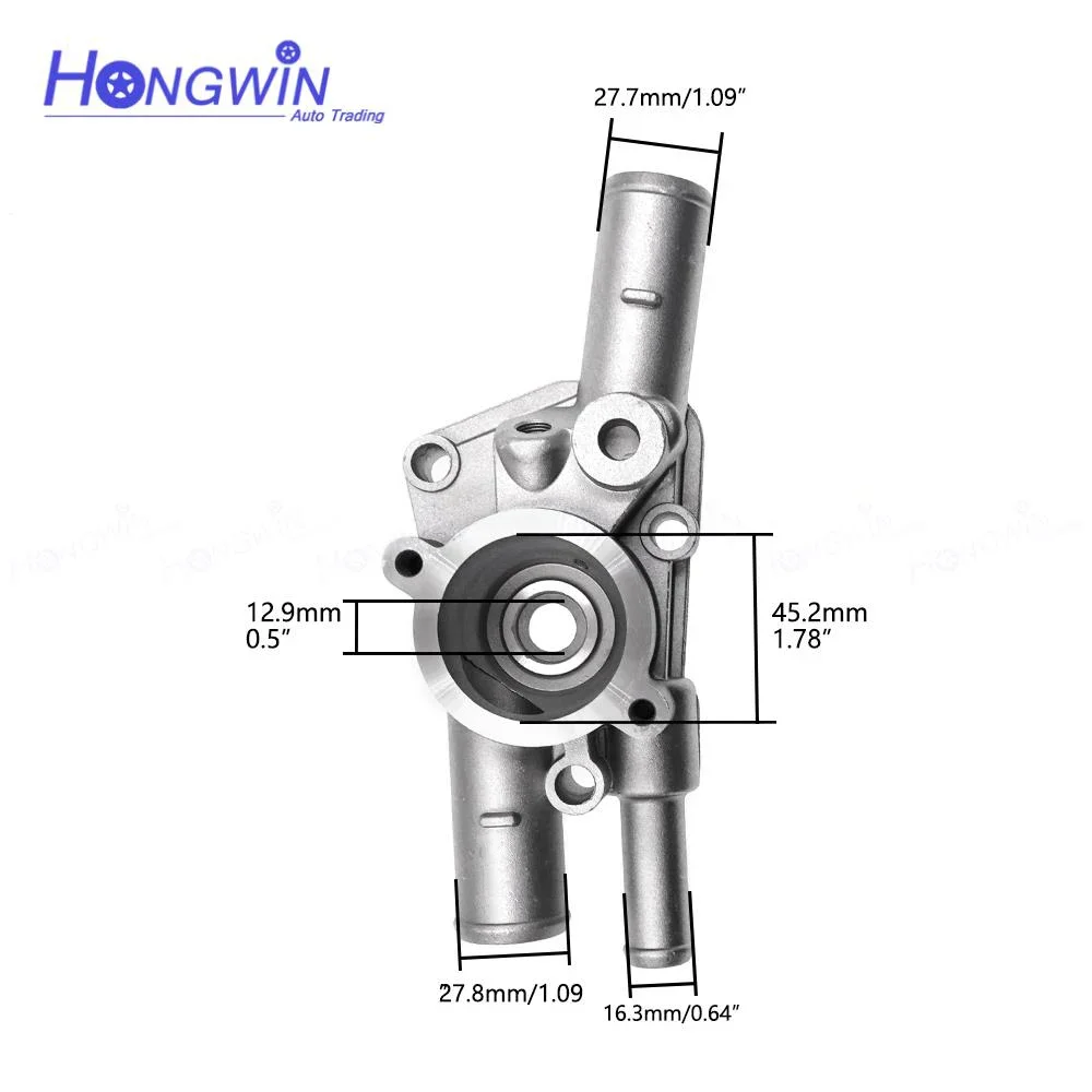1/2/3/4/5PCS 16333 10011 Coolant Thermostat Housing Water Inlet Fit 1982-10 Toyota Corolla Sprinter Tercel 1633311190 1633310011