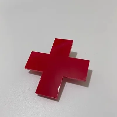 Y2K Anime Mädchen Rotes Kreuz Haarspangen für Frauen Mädchen Haarschmuck Hiphop Punk Haarspangen Haarnadeln Hairwear Cool Unique