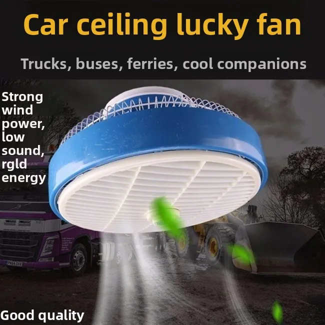 12V/24V High Power Ceiling Mount Fan for Bus & Truck, Hanging Cooling Fan