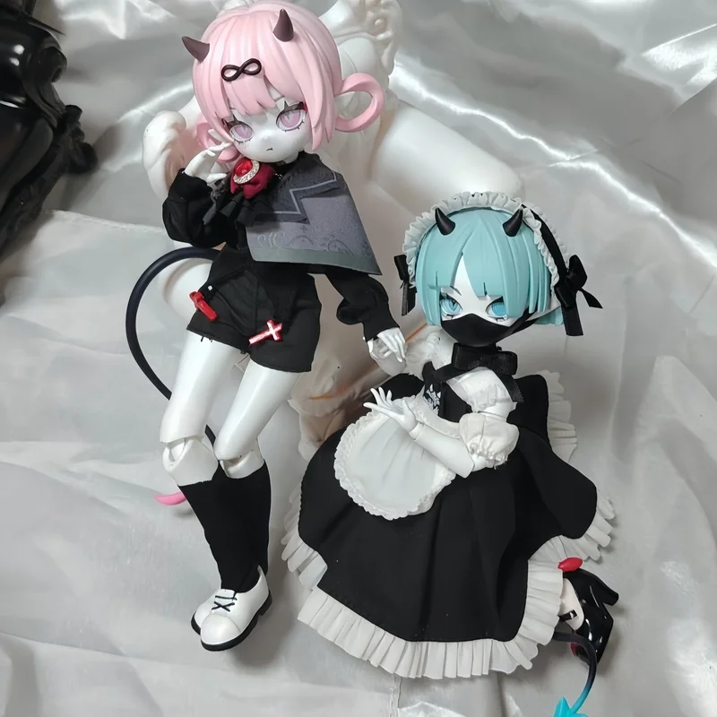 

Bjd Doll Blind Box 1/8 Фигурка с рогами демона Семь смертных грехов Аниме Коллекционная модель Poseable Кукла для подарка Collectio