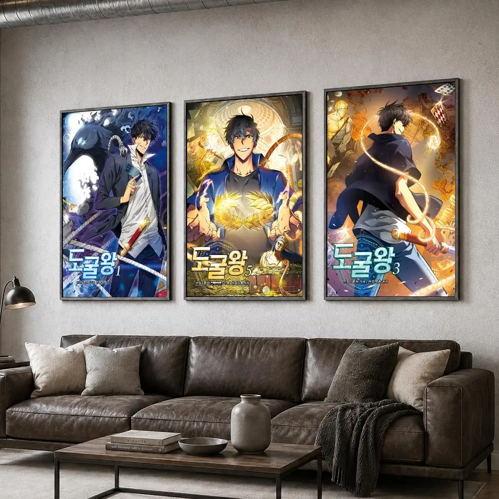 Manhwa Tomb Raider King Fantasy Poster  PP Self Adhesive Home Garage Dorm Bar Wall Decor Aesthetic Retro Gift