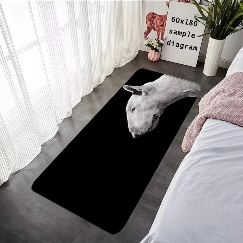 House Corridor Living Room B-bull terrier Rugs Foot Carpets Entrance Doormat Kawaii Rug Floor Mats Non-slip Mat Home Kitchen