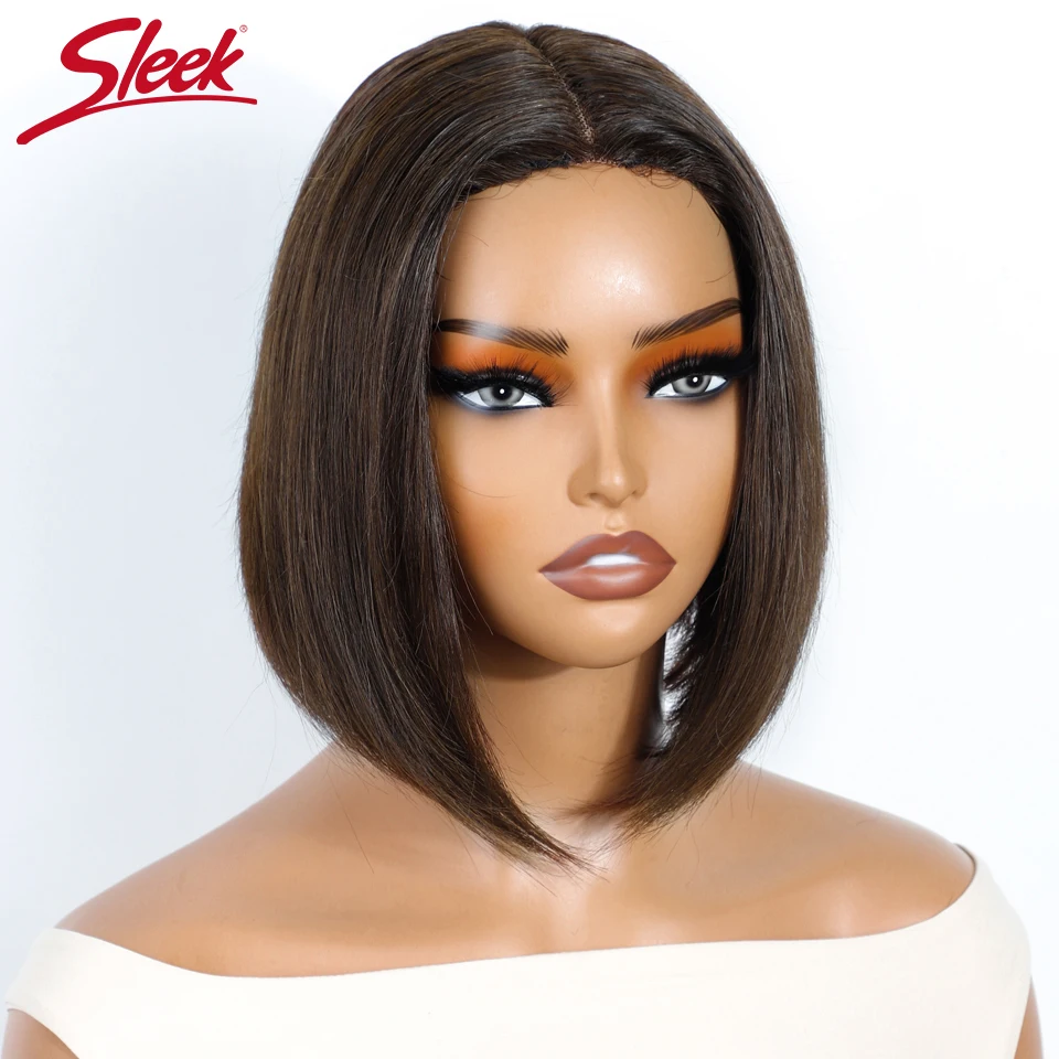 البرازيلي الدانتيل بوب الباروكات أنيق قصير الدانتيل جزء خصلات الشعر المستعار الإنسان 180% الكثافة رخيصة ريمي # 4 باروكات شعر ملونة