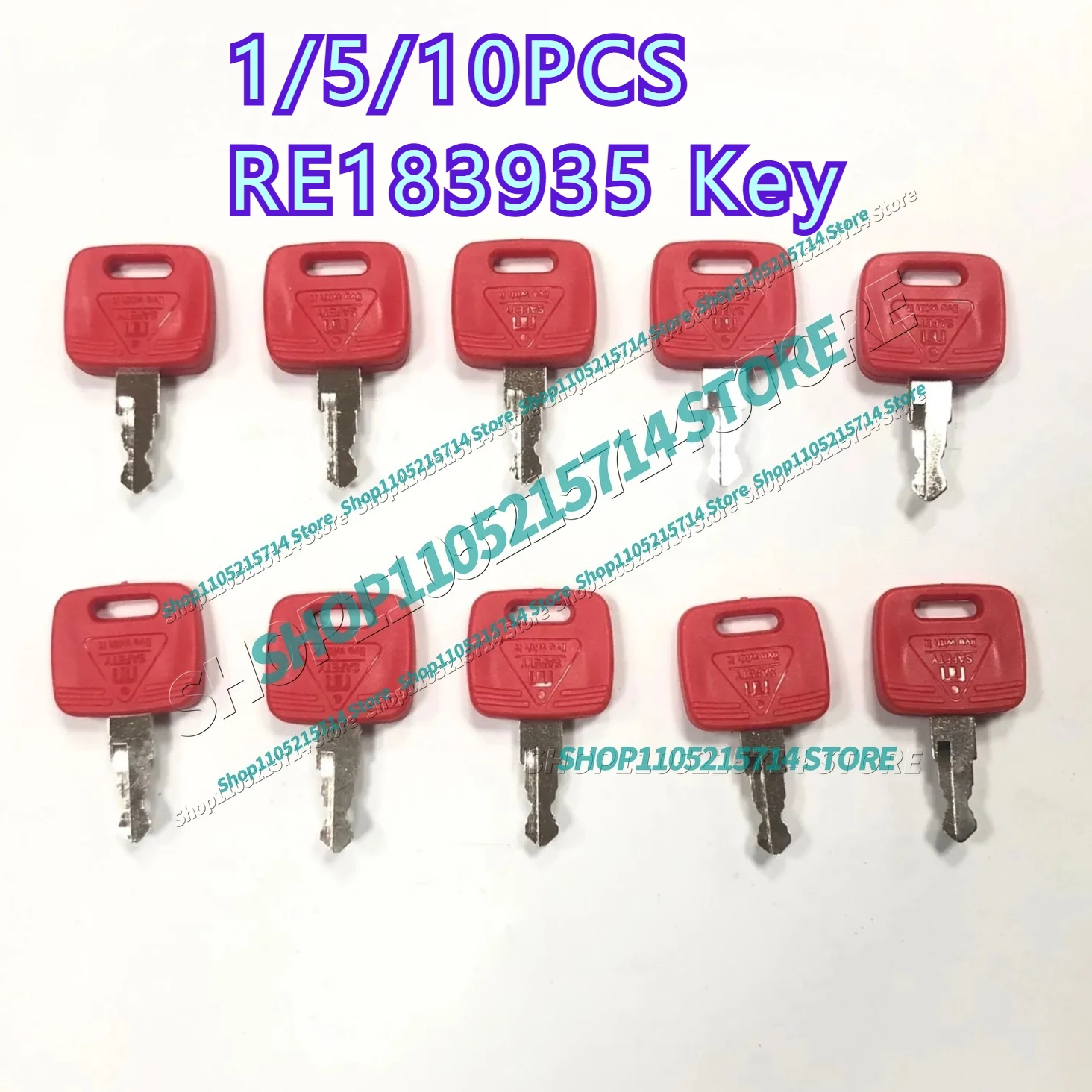

1/5/10PCS RE183935 Key For JDR Tractor 6010 6110 6210 6310 6410 6510