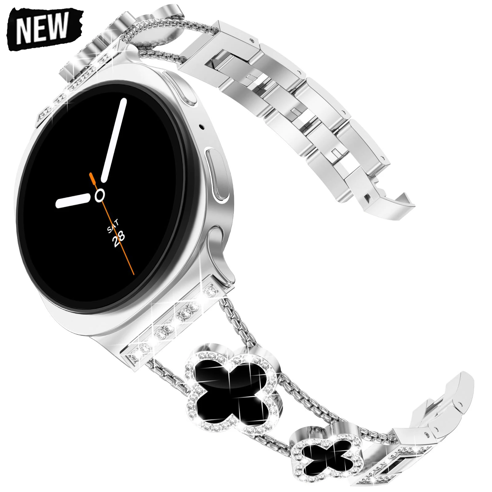 

Diamond Strap for Samsung Galaxy Watch 8 44mm 40mm Shiny Design Luxury Women Bracelet for Samsung Galaxy 8 Classic 46mm Correa