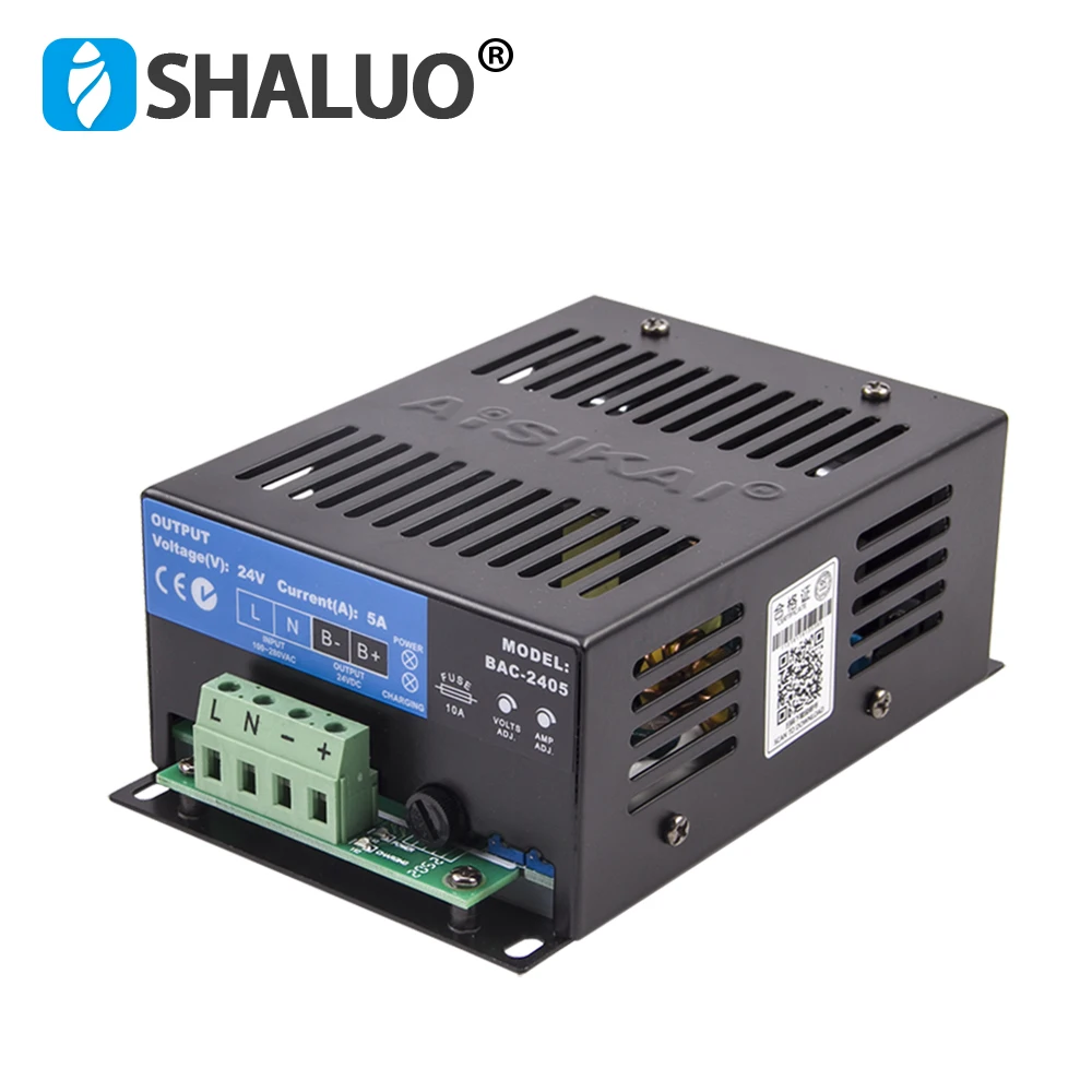 AISIKAI 24V 5A 3A Diesel Generator Battery Charger Module 12V 6A Auto Intelligent Battery Float Charger Adapter Generator Parts