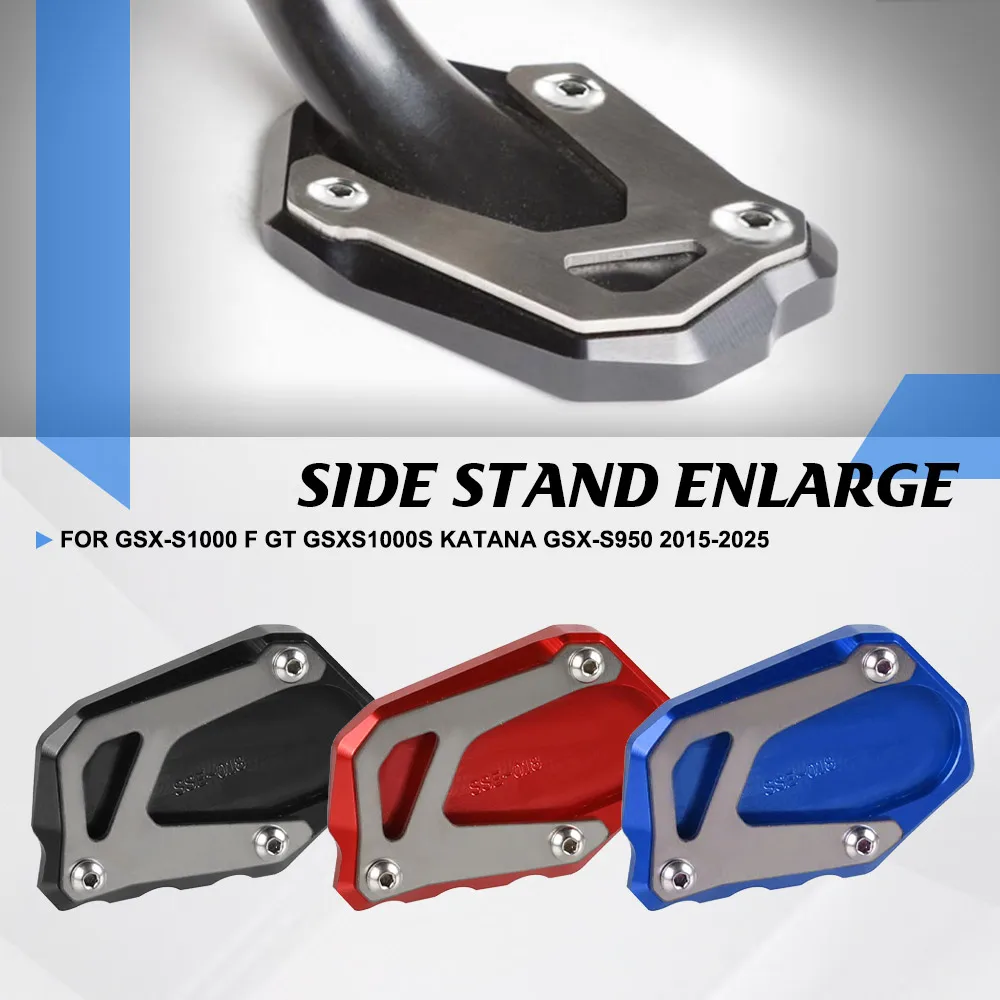 

For Suzuki GSX-S1000 F GT GSXS1000S Katana GSX-S950 2015-2024 2025 Kickstand Side Stand Extension Pad Foot Plate GSXS 1000 S 950