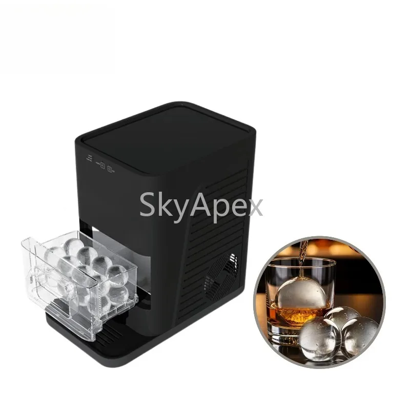 

Льдогенератор с шариками для дома, коммерческий, с автоматической остановкой льда, легкая очистка для отелей, быстрая замораживание, низкая энергия, большая емкость, тихая работа