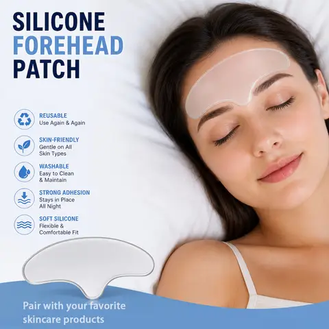 Reusable Wrinkle Forehead Patch Skincare Tool Gentle And Skin-Friendly Night Time Relaxation Easy to Use for Daily Facial Care