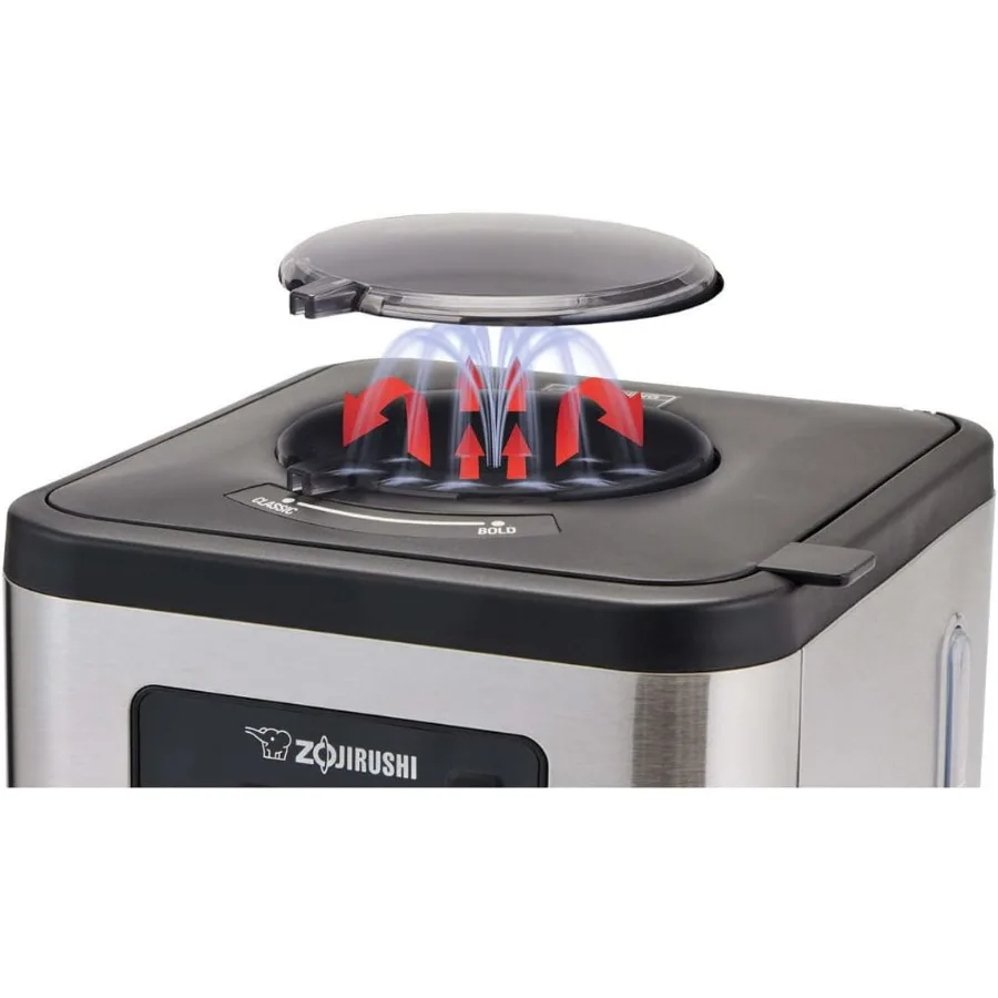 Cafetera programable Dome Brew con elaboración microcomputada para uso doméstico y de oficina Diseño negro inoxidable Tempe preciso