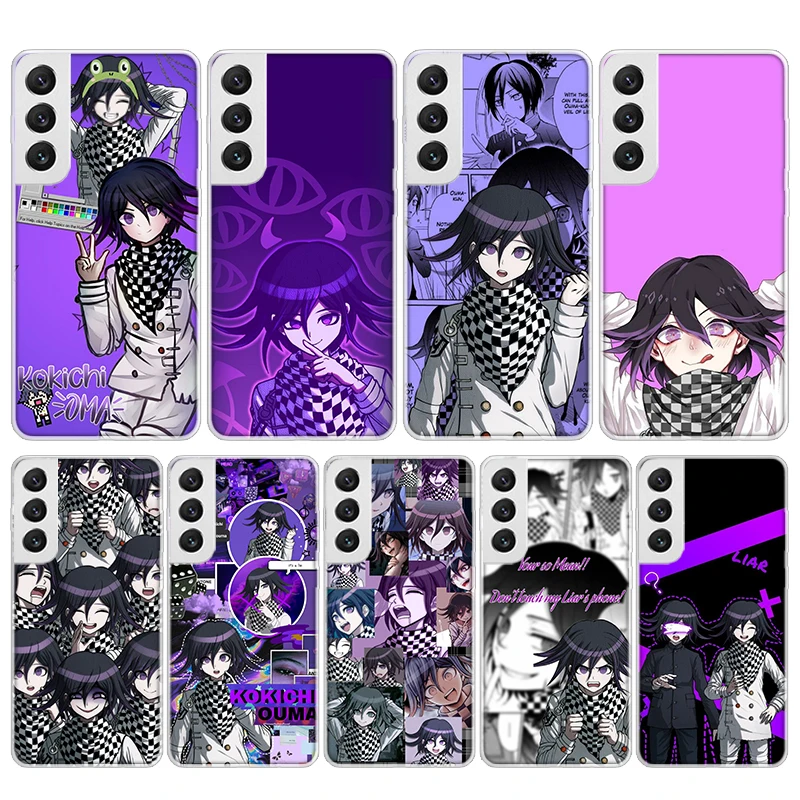 Danganronpa Kokichi Ouma Soft Phone Case For Samsung Galaxy S24 S23 S22 Ultra S21 Plus S20 FE S10 Lite S9 S8 + S10E Pattern Capa