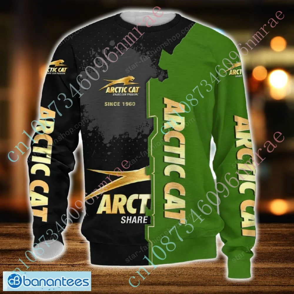 Arctic Cat T Shirt For Men Women Luxury O Neck Long Sleeve Casual Oversized T-shirt Unisex Clothing Anime Sweatshirt Custom Logo