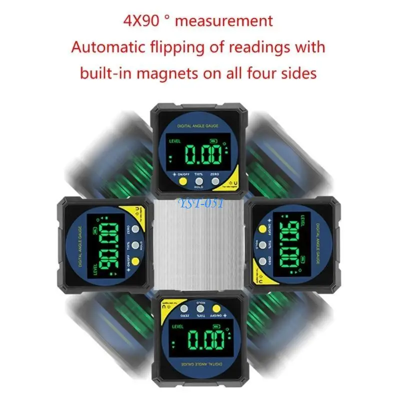 

E15A Electronic Goniometer LCD Digital Angles Meter Backlights Angles Protractor Slope Conversion Meter Inclinometer