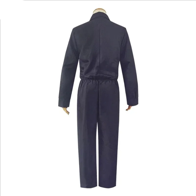 زي مايكل مايرز التنكري الرعب شيطان القاتل الأزرق ملابس العمل للرجال تمويه بدلة الهالوين للبالغين