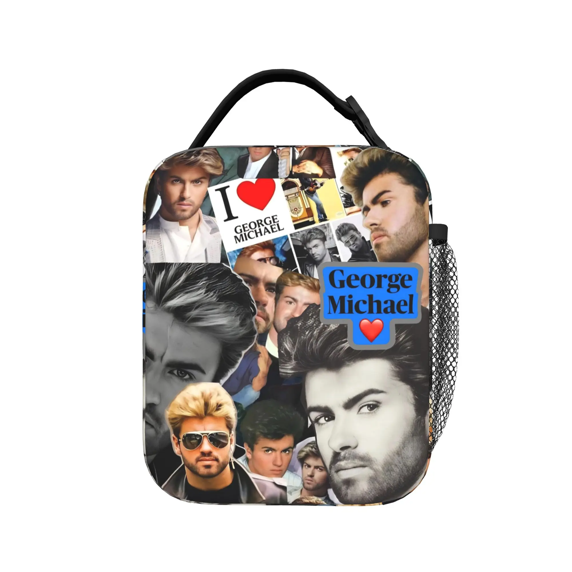 

Сумка для обеда George Michael British Singer, офисная сумка для обеда для женщин, сумка-тоут для еды, портативная сумка-холодильник на молнии из оксфордской ткани
