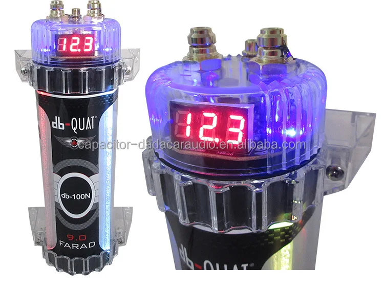 

Db-QUAT Db-100N 9.0FAudio Capacitor Stabilize voltage and supplement current ,Electrolytic Capacitor car Audio Accessories .