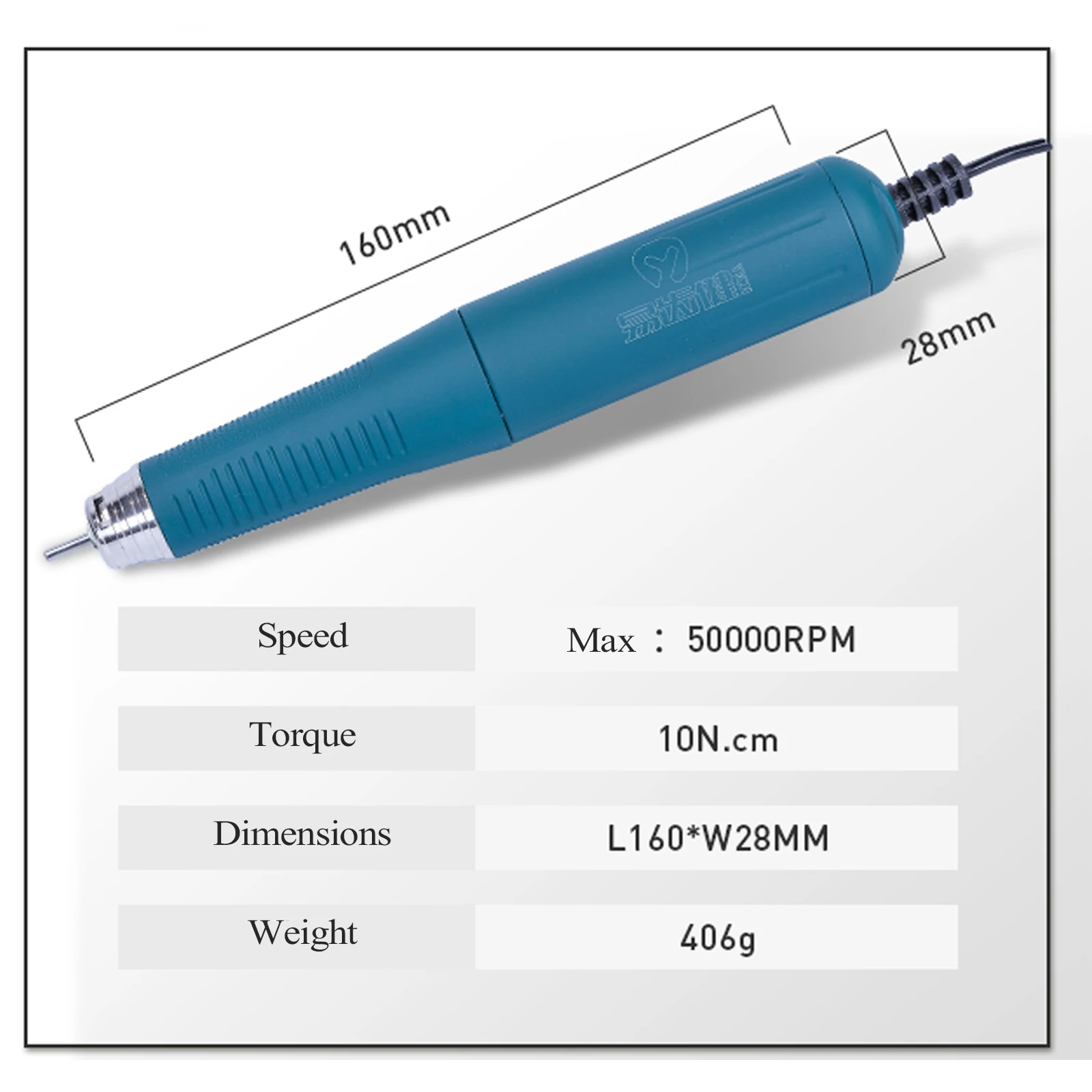 Dental 0~50000 PRM High Speed Brushless Micromotor Cordless Micromotor Electric Grinding Machine for Professional Dentistry