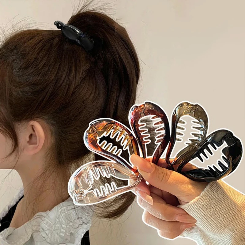 Twist Banana Haarspange Krabbe Acryl Haarnadeln Kleine Haarklammer Haarspangen Koreanische Mode Pferdeschwanz Frauen Top Solide Haarschmuck