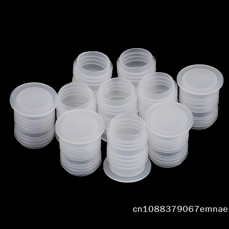 【xxx】10Pcs Plastic Bottle Cap Red Wine Seal Cap Inside The Salt Bottle Transparent Nut Hole Dust Plug Easy To Pull The Cap[ZYS]