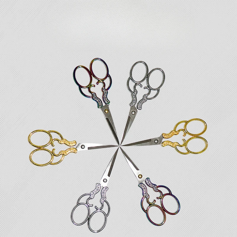 Stainless Steel Gradient Scissors Sewing Fabric Cutter Embroidery Scissors Tailor Scissor Thread Scissor Tools For Sewing Shears