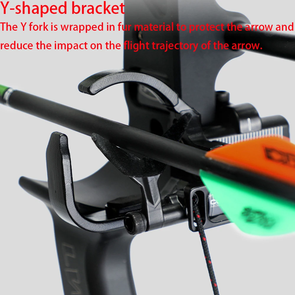ที่วางลูกธนูแบบคอมพาวด์โบว์ ปรับได้เล็กน้อย ทำจากโลหะผสม สำหรับมือขวา อุปกรณ์เสริมสำหรับการล่าสัตว์และการยิงธนู